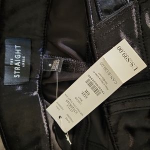 NWT, White House Black Market Velveteen black pants, size 8R